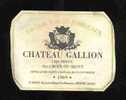 EtVBl. A2. Chateau Gallion Liquoreux Sainte-Croix-du-Mont 1969 - Witte Wijn