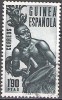 Guinea Española 1953 Michel 294 O Cote (2005) 0.60 Euro Tambour Avec Tamtam Cachet Rond - Spaans-Guinea