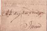 ITALIE-LETTRE DE PISO EN 1735 AVEC TEXTE ET SIGNATURE - RARE - 1. ...-1850 Vorphilatelie