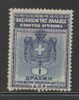 GREECE 1938 REVENUE 1 D BLUE BF#445 NO GUM - Steuermarken