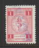 GREECE 1975 POLICE FEE REVENUE 1 D MAGENTA BF 11 - Polizei - Gendarmerie