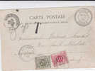 Type SEMEUSE LIGNEE.N°129 Cach.perlé DASLE/DOUBS 23 JUIL V.NAMUR(B)-TTx Belges 5-6 NAMUR(Station).TB - Cartas & Documentos