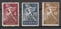 Bulgarien 1947 , MiNr.  571 -573, YT  494 -496   ,  **, MNH - Ungebraucht