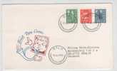 Norway FDC Ordinary Stamps 15-2-1973 With Cachet Sent To Denmark - FDC