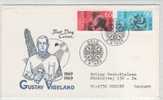 Norway FDC 8-9-1969 Gustav Vigeland Complete With Cachet Sent To Denmark - FDC