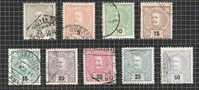 PORTUGAL, CARLOS, 1895 1898, MI 124-133, 135, 137, 146-149,152-153 @ - Used Stamps