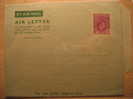 NIGERIA One D King Aerograma By Air Mail Letter Aerogramme British Area GB UK Africa - Nigeria (...-1960)