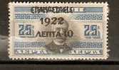 GREECE CRETE 1907-1908 REVOLUTION OF 1922 -10 LEP - Unused Stamps