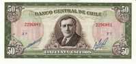 Chile 50 Escudos Series F, Krause #140b, Banknote Currency - Chili