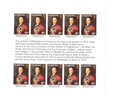 St Helena 1980 Duke Wellington's Visit To St Helena Sheet 10 Sets MNH - St. Helena