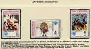 Jahr Des Kindes 1979 Bilder Pakistan 496/9 4-Block Türkisch-Zypern 77/79 ** 5€ Gemälde UNESCO Art Children Set Of Cyprus - Storia Postale