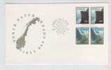 Norway FDC The Norwegean Nature In 2 Pairs With Cachet 20-5-1976 - FDC