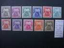 ANDORRE  Taxes    *   De   1943 / 1946      "  Taxes  Chiffre- Taxe  "    11  Val . - Unused Stamps