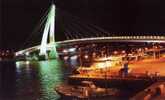 Taiwan - Night View Of Lover Bridge, Tamshui Fisherman´s Wharf, Taipei - Taiwan