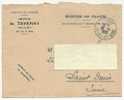 Envellope DISPENSE D'affranchissement "MINISTERE Des FINANCES" De 1956. TAVERNY. - Cartas Civiles En Franquicia