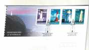 AUSTRALIA  FDC LIGHTHOUSES OF AUSTRALIA  4 STAMPS   DATED 12-03-2002 CTO SG? READ DESCRIPTION !! - Covers & Documents
