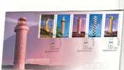 AUSTRALIA  FDC LIGHTHOUSES OF 20TH CENTURY  5 STAMPS   DATED 2-05-2006 CTO SG? READ DESCRIPTION !! - Cartas & Documentos