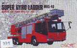 Télécarte JAPON Pompiers Feuerwehr (339) PHONECARD JAPAN * Fire Brigade  Brandweer Brigada De Fuego Vigili Del Fuoco - Pompiers