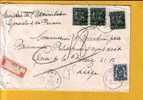 426+768(x3) Op Aangetekende  Brief Met Stempel HUY 1C  (VK) - 1948 Exportation