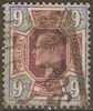 GREAT BRITAIN - 1902 9d King Edward VII. Scott 136. Used - Oblitérés