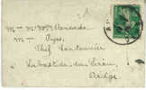 Petite Lettre Format  9.5 X 6   Dos Oblit Ar Chef Cantonnier à  Labastide Du Serou En Ariège1918 - Storia Postale