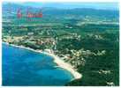 Cpsm 83 LA LONDE LES MAURES Vue Aerienne Sur Plage Et Argentiere - La Londe Les Maures