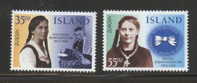 ICELAND ISLAND 1996 EUROPA FAMOUS WOMEN SET OF 2 NHM (**) Ladies Costumes - Berühmte Frauen