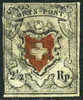 Switzerland #1 Used 2-1/2r Imperf From 1850 - 1843-1852 Federale & Kantonnale Postzegels