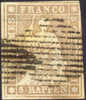 Switzerland #20 Used 5r Imperf From 1854-55 - Oblitérés