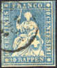 Switzerland #27 XF Used 10r Imperf From 1855-57 - Usati