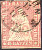 Switzerland #28 Used 15r Imperf From 1855-57 - Used Stamps