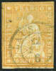 Switzerland #39 Used 20r Imperf From 1858-62 - Gebraucht