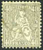 Switzerland #58 Used 40c Gray From 1867-78 - Gebraucht