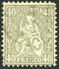 Switzerland #58 Used 40c Gray From 1867-78 - Oblitérés