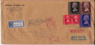 1978  Registered Air Mail Letter To Canada  Total Franking $18 - Lettres & Documents