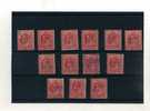 - GRANDE BRETAGNE PERFORES . ENSEMBLE DE TIMBRES D´EDOUARD VII - Perfins