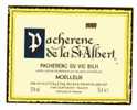 ETIQUETTE DE VIN - PACHERENC DU VIC BILH - PACHERENC DE LA ST ALBERT - MOELLEUX - White Wines