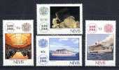 NEVIS 1988, COMPAGNIE LLOYD, NAVETTE SPATIALE, PAQUEBOTS, 4 Valeurs. R393 - Südamerika