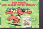 FRANCE CARTE MAXIMUM   NUM.YVERT 3467 BANDES DESSINEES BOULE ET BILL  FETE DU TIMBRE - 2000-2009