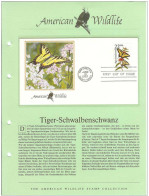 USA United States 1987 FDC Fauna Papilio Garcia Tiger Swallowtail Butterfly Insects - 1981-1990