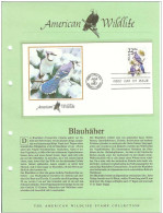 USA United States 1987 FDC Fauna Bird Birds Blue Jay Cyanocitta Cristata - 1981-1990