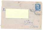 Pli Postal A Bandelette Micro-perforée BLeu De 1953 Avec Timbre N° 886 . - Other & Unclassified