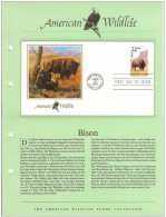 USA United States 1987 FDC Fauna American Bison - 1981-1990