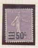 223  SEMEUSE LIGNEE  60c. SURCH C.F.A. NEUF - 1903-60 Sower - Ligned