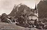 GRINDELWALD .(1037m).MIT KIRCHE UND WETTERHORN . - Grindelwald