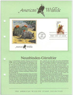USA United States 1987 FDC Fauna Nine-banded Armadillo Dasypus Novemcinctus - 1981-1990