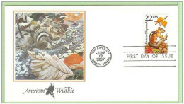 USA Uited States 1987 FDC Fauna Rodent Eastern Chipmunk Tamias Striatus - 1981-1990