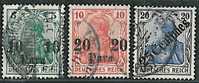 GERMAN PO IN TURKEY - SELECTION 3 STAMPS - V1351 - Turkey (offices)