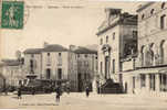 BELLAC  CAFE PALAIS DE JUSTICE EN 1914 ANIMEE - Bellac