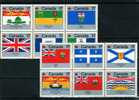 Flaggen Der Provinzen 1979 Im Typ II Kanada 731/42+12-KB ** 10€ Flagge Bloque Hb Hoja Bloc M/s Flag Sheetlet Bf CANADA - Neufs